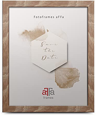 aFFa frames Hekla Marco de fotos MDF, marco de fotos con cristal acrílico, roble claro, 30 x 40 cm