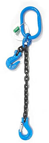 ELLERchain chaîne de Levage à 1 maillon - 8mm - kettingLongueur 2m - gafellasthaak en inkorthaak