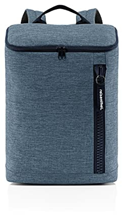reisenthel overnighter-Backpack M - sportlich-eleganter Rucksack, Laptopfach, wasserabweisend, Couleur:Twist Blue