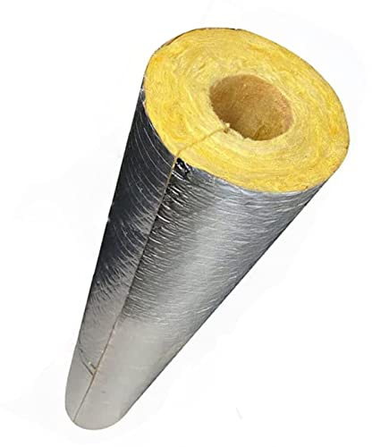 Coquilla Aislante De Papel De Aluminio Autoadhesivo, Carcasa De Tubo De Lana De Roca De 95 Cm, Semi-Dividida/Impermeable/Flexible/Retardante De Llama, 1 Pieza (Size : 133mm/5.23in)