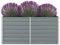 WIFESE Hochbeet 160x80x77 cm Verzinkter Stahl Grau Hochbeet Metall Hochbeete für Garten Pflanzenbett Kräuterbett Blumenkiste Dekorieren Eingang Balkon Terrasse Garten Stilvoll & Langlebig