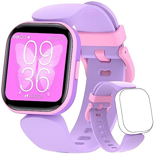 HOOMOON Orologio fitness tracker per bambini per ragazzi e ragazze, viola