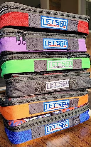 Cornhole Bags Beutel, klein, 6 Stück, kompatibel mit Zuca Rollkoffern, jede Hülle hält 4 Regulierungen, offizielle Größe, Sitzsack-Wurfausrüstung, Profi-Spieler, strapazierfähig, fachmännische