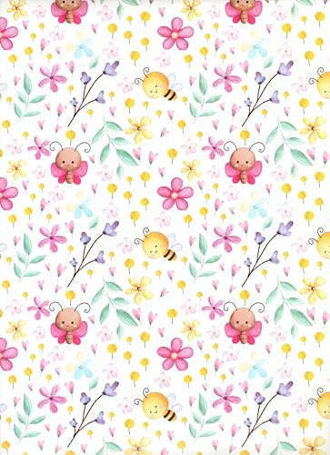 ARKRAFT Set de papier cadeau 3 feuilles XXL 90 x 65 cm Emballage sans plastique en papier certifié FSC (18-9329)