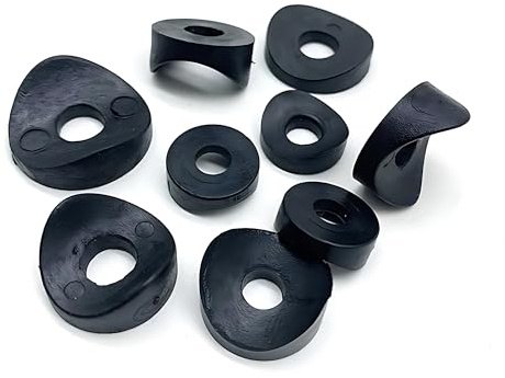 Lot de 12 joints en forme d'arc de 2,5 x 0,7 x 0,8 cm, rondelles rondes à ressort en plastique, pour fixation de joints de tubes ronds creux