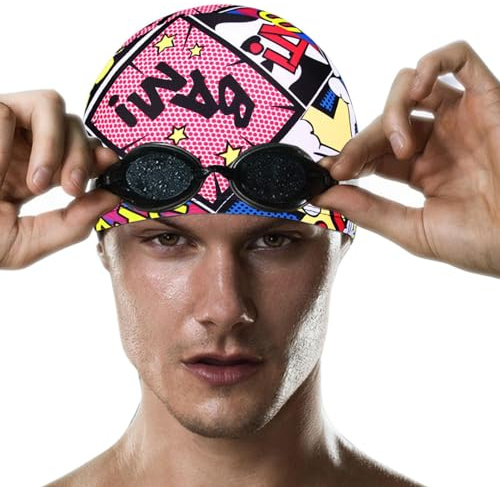 Bonnet de bain pour femme - Bonnet de bain élégant pour femme, confortable et durable | Bonnet de bain floral coloré, accessoire de natation tendance, bonnet de natation léger et à séchage rapide pour