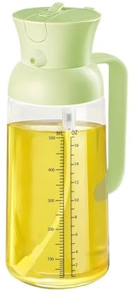 Oil Bottle Vinegar Dispenser Sprayers Household Olive Oil Dispenser Suitable For Air Fryer Salad Barbecue Oil Spray Bottle For Salad(Grün)