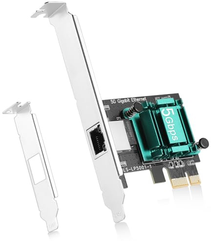 Tarjeta de red 5G PCIe, tarjeta Gigabit Ethernet con chip RTL8126, tarjeta RJ45, controlador LAN