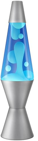 Lava Lite Lampada Lava Classica, 36,8 cm, Bianco/Blu, Alluminio