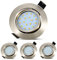 Allesgute Lot de 4 Spots LED Encastrables, Plafonniers LED à encastrer 5W, Orientables 40°, Éclairage jusqu’à 120°, Ultra Plats 28mm d’épaisseur, Blanc Neutre 4500K
