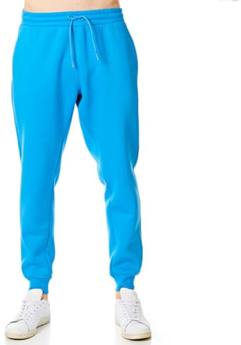 RIPT Essentials RCPNT764 Joggingbyxor för män Soft Touch Loungewear träningsbyxor joggingbyxor joggingbyxor, Blå aska, S