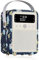 Laura Ashley Portable DAB Radio Alarm Clock - VQ Monty DAB+, FM Digital Radios with Bluetooth - Rechargeable Radios with Bluetooth Speaker - Dual Alarm Dab Radio Mains Powered - Elveden Navy