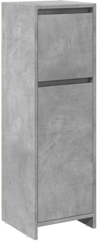 vidaXL Badezimmerschrank Betongrau 30x30x95 cm Holzwerkstoff, Badezimmermöbel, Badschrank, Toilettenschrank, Badmöbel, Schrank Badezimmer, Hochschrank