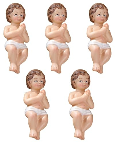 Krubbfigur – Jesus Christkind Jesubarn kristubarn | julfigur harts | Jesubarnfigur, krubba, juldekorationer | julkrubbfigurer krubbtillbehör, inomhus, semester, ornament