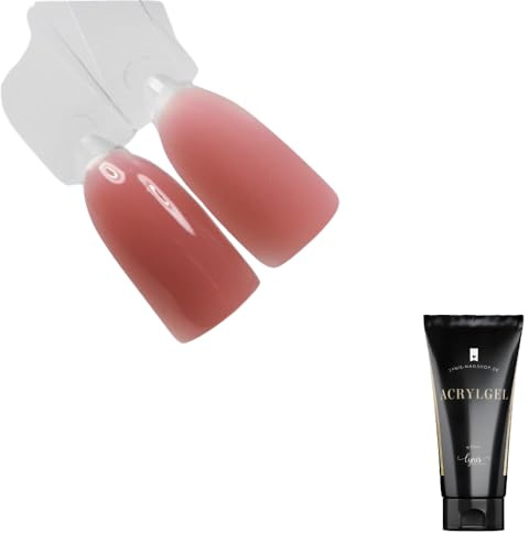 Akrylgele för naglar 30ml, Camouflage Nude Smink, Hudton för naturliga utseenden med hög täckkraft, För utjämning av nagelbädden, Ingen lukt & fläckning, Tillverkat i Tyskland, Lynis-Nailshop.de