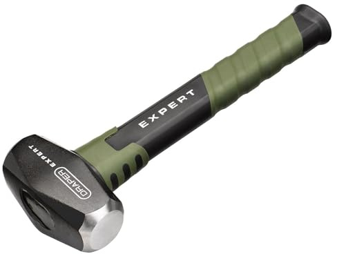 Draper Expert 2.5lb Club Hammer - 1.1kg Forged Steel Head with Steel Core Shaft, Fibreglass Overstrike Handle & Shock-Absorbing Non-Slip Grip - Heavy-Duty Trade Hand Tool