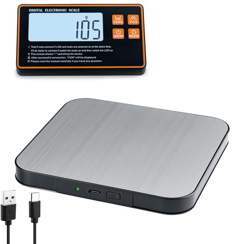 Mcbazel Báscula de Cocina Digital, 15 kg/1 g Alta Precisión, con Pantalla LCD Magnética y Tara, 7 Unidades, Apagado Automático, Báscula Digital para Alimentos Horneados