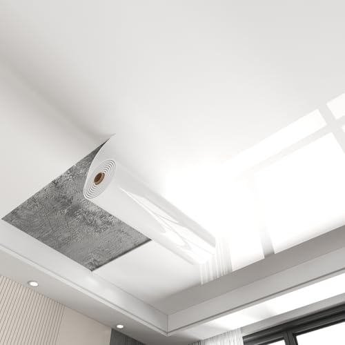 Cammeciso Selbstklebende Deckenplatten,Deckenverkleidung Feuchtraum,Dekoren Deckenpaneele,Deckenfliesen PVC,Wasserdicht öLfest,FüR Badezimmer Schlafzimmer Wohnzimmer KüChen Wand