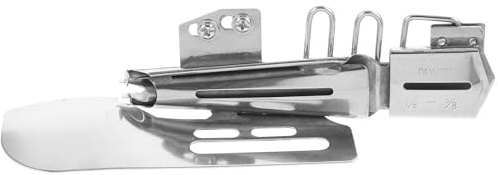 NUOBESTY Carpeta de Máquina de Coser Profesional para Máquina Coser Pequeña, Accesorio de Acero Inoxidable Bloqueo de Prensatelas y Doble Plegado, Adecuado para Costura Industrial y