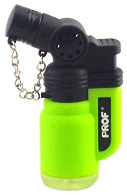 Briquet Tempête Chalumeau Torche Prof - Rechargeable gaz - Réglable (vert)