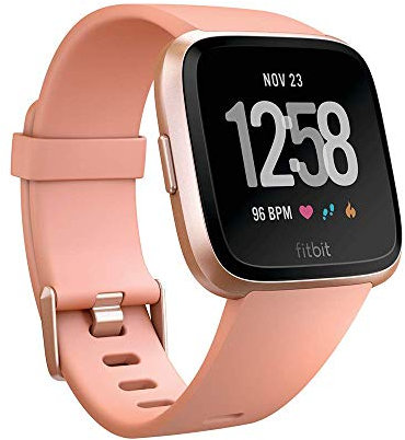 Fitbit Versa Health & Fitness Smartwatch with Heart Rate, Music & Swim Tracking, Peach