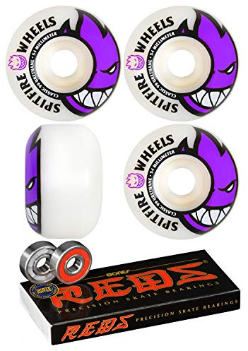 Spitfire Skateboard Wheels 54mm Bighead with Bones Reds Bearings