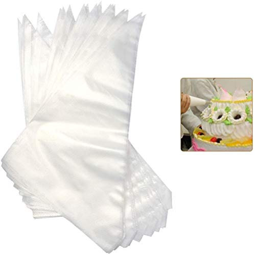 100 sacchetti per tubazioni Anav addensati M Decorare torte pasticceria dessert crema monouso sacchetti di glassa trasparente forte per torta dessert decorazione grande