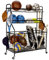 Garage Sportgeräte Organizer, Ball Lagerregal, Spielzeug Aufbewahrung, Nerf Gun Organisation auf Rädern für Schule, Garage, Schwarz, Stahl