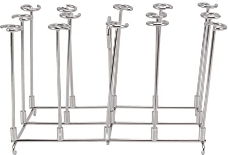 Stainless Steel Vertical Grill ,Skewer Stand,8QT Air Fryer Accssories,Grill Vertical Skewer Holder, for Ninja DZ201 Foodi Kitchen Fryer for Cooking BBQ Kabobs, Vertical Skewer 8QT Stand Holder G