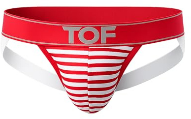 TOF Paris - Mäns Underkläder - Sailor Jockstrap Red - 1x Storlek XL