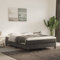 INLIFE Boxspringbett Dunkelgrau 140x200 cm Samt,Grau,24KG,3120773