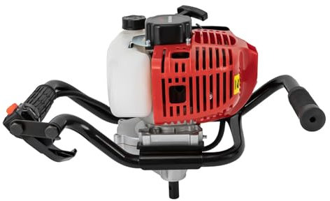 Quiltern Tarière 52 cc - Tarière à 2 temps - Moteur à essence - Tarière à gaz