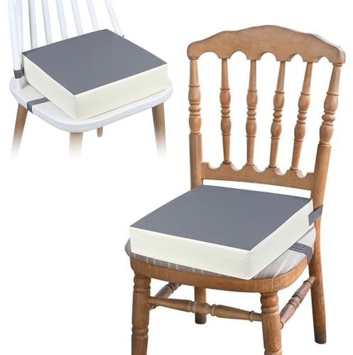 Seduta rialzata per bambini, cuscino per sedia portatile, cuscino per sedia regolabile, colore grigio