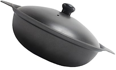 COLLBATH Pentole Per Casseruola Resistenti Alle Alte Temperature Coperchio Pentola Per Riso Con Pollo in Umido Casseruola in Ferro Cucina Sana