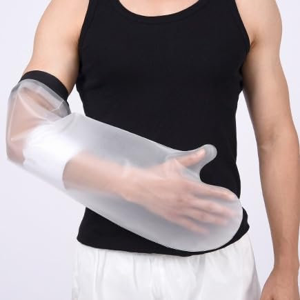 DOGGER Waterproof Hand Cast Cover for Shower Soft Reusable Cast Protector (Arm)
