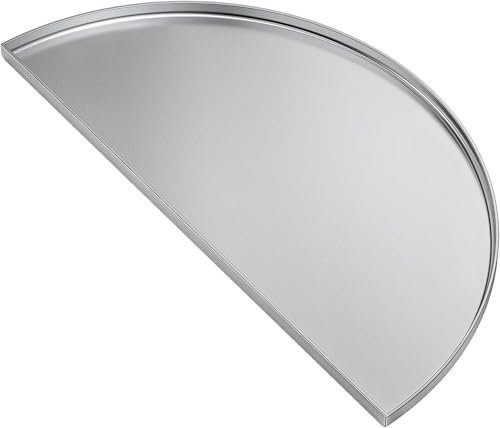 Onlyfire Plaque de Cuisson Convient pour Big Green Egg, Kamado Joe Classic, Demi-Lune, BBQ Plancha en Acier Inoxydable pour Weber 57cm Barbecue Charbon, Accessoires pour Gril Kamado