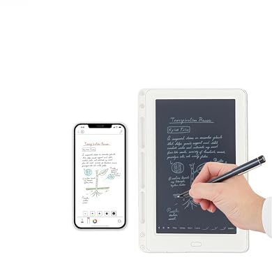 Digital Anteckningsbok med Penna - Elektronisk Anteckningsbok med Penna, Bluetooth 5.0 Smart Penna med OCR, Realtidssynkronisering Till IOS/Android, Pappersskärmsdelning och