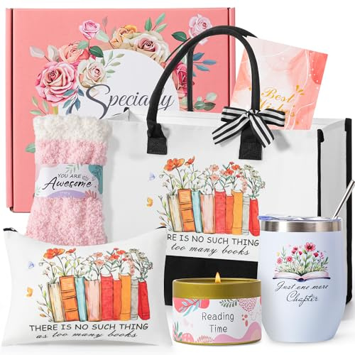 Book Lovers Gifts for Women Bookish Gift, Book Club Reading Present for Readers,Books Bookish Theme Item Mothers Day Birthday Gift Reading Accessories for Librarian Friends Bookworms Girls Teacher