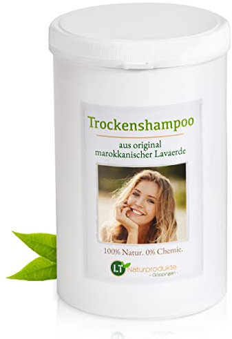 Trockenshampoo mit original marokkanischer Lavaerde | Vegan und Bio | zur chemiefreien Haarwäsche | Tonerde Heilerde Wascherde Tonpulver Anti-Schuppen Sensitive