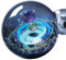 Pavaruni-Original Galaxie-Anhänger Halskette-Aurora Galaxy Universum Kosmos-Schmuck Glaskugel Design - japanische Kunst - gefertigt-Geschenkidee Nebel Planet Glas Kette (Apollo)