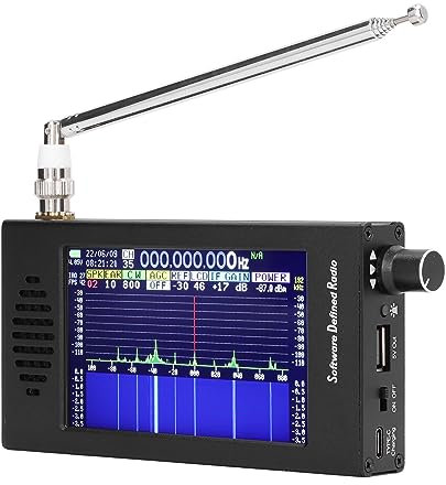 Dsp SDR Radio Receiver,Dsp Digital Demodulation Receiver,Portable Shortwave Radio,4.3 Inch Touch Screen 100KHz To 149MHz FM MW SSB CW HAM Shortwave Radio Receiver