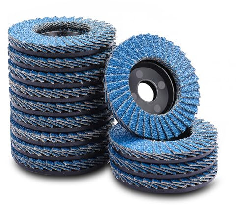 MOGRQAP 12 Pack Angle Grinder Discs, 76mm Flap Discs Polishing Rough Corners 40 Grit Grinder Sanding Discs for Metal Wood Steel