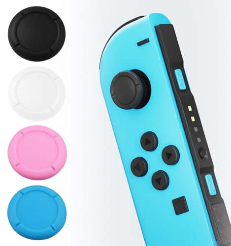Joystick Caps, 4 Pcs Joystick Cap Cover Thumb Grip Caps Thumbstick Caps Replacement Joystick Silicone Covers Analog Grip Cover Thumb Grip Covers Button Caps (Multicolor)