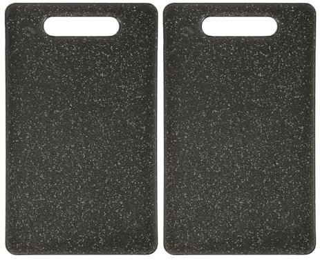 Wanmu Set di 2 taglieri piccoli per cucina, 25,4 x 15,2 cm, in plastica, mini tappetino da taglio, lavabili in lavastoviglie, per campeggio, cibo, frutta, verdura, presa facile