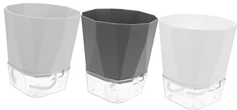 CIMAXIC Pot De Fleurs À Arrosage Automatique Pot De Fleurs en Plastique Absorbant Leau pour La Décoration Intérieure