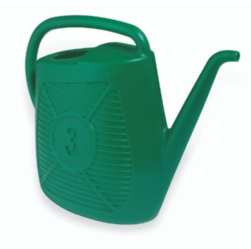 Ecoplast | Annaffiatoio 3 Litri, Annaffiatoio da Giardino in Plastica Resistente, Verde, Made in Italy