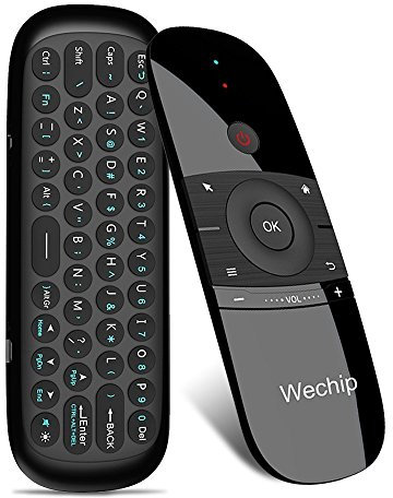 [4 en 1] WeChip Télécommande Clavier et Souris, 2.4G Contrôleur Telecommande pour Les boîtiers Android TV, Smart TV, PC, Ordinateur Portable, Projecteur, HTPC, IPTV, Lecteur Multimédia