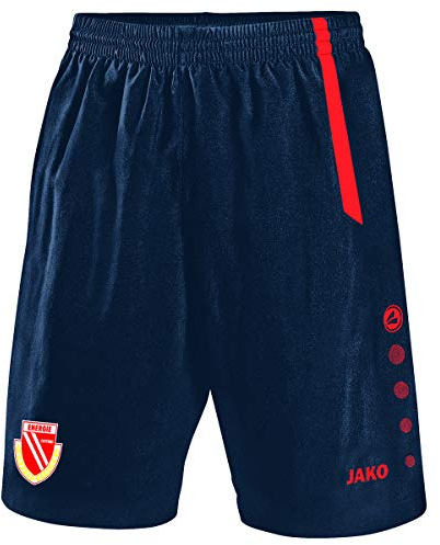 JAKO Kinder Fc Energie Cottbus Short Away, (Saison 19/20), navy/flame, 128, CO4419A