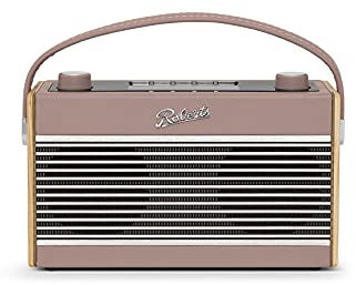 Roberts RAMBLER FM, DAB, DAB+ Stereo Digital Radio with Bluetooth - Dusky Pink
