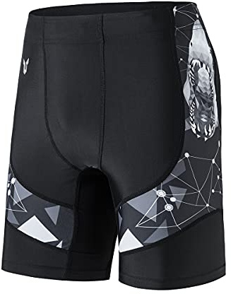 HUGE SPORTS Jammer da Uomo Pantaloncini da Bagno Rash Guard Compression Active Shorts by Beast Layer Shark XL